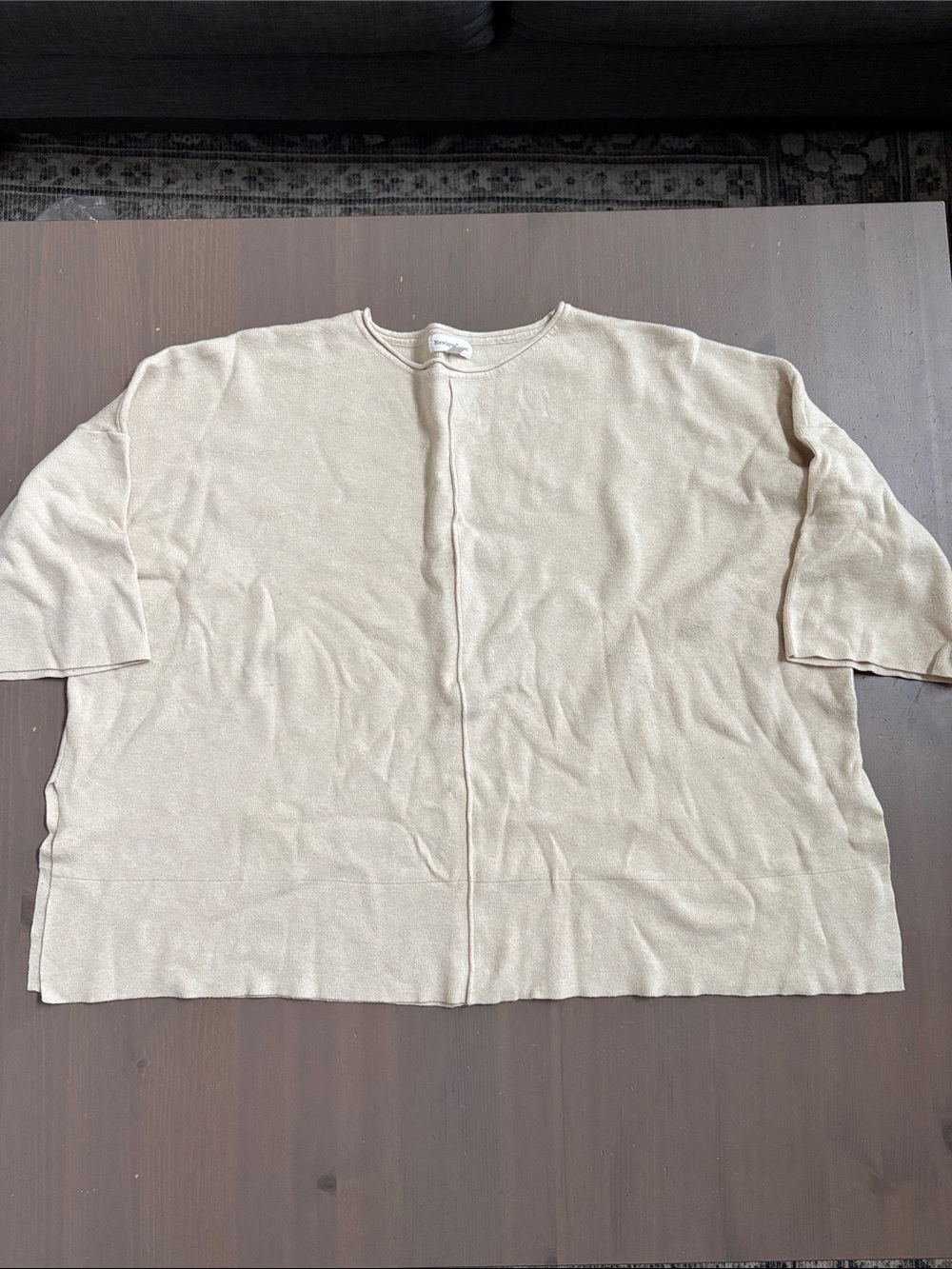 Newbury Kustom Women's Crewneck Sweater in Beige Cream Size Small